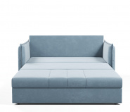 Диван прямой Смайл 140 велюр Бинго голубой